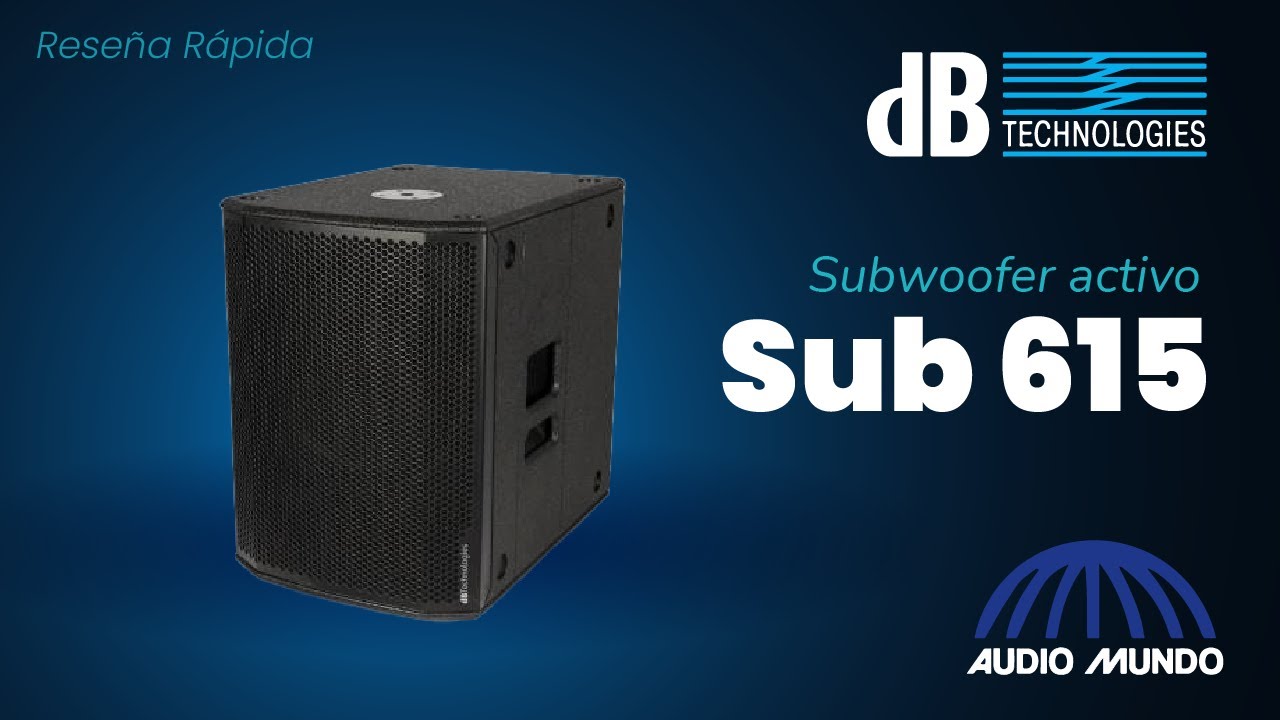 Subwoofer activo profesional marca DB Technologies modelo Sub 615