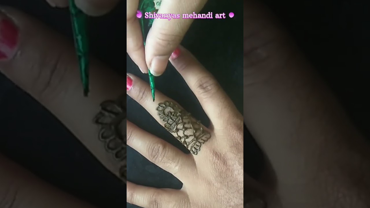 Short ## finger mehandi design # mehandi design #short# fingers mehandi design ##
