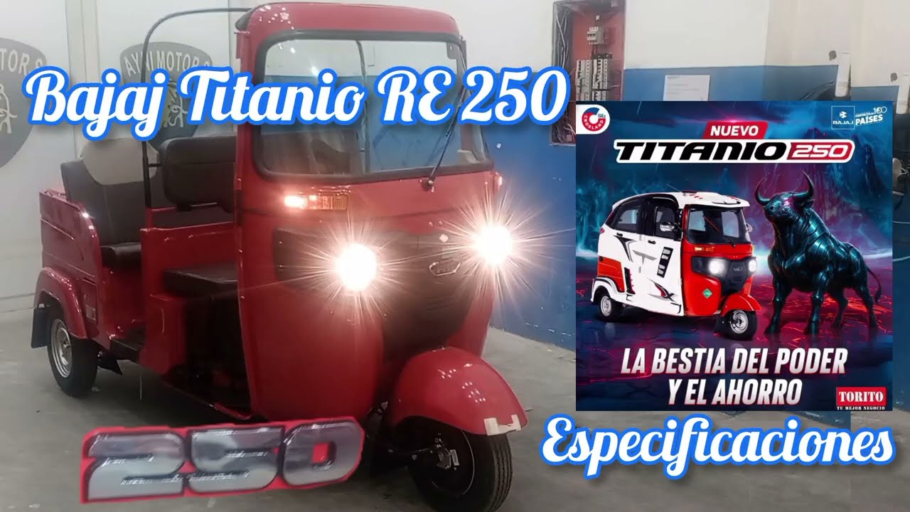 Bajaj Titanio RE 250 Especificaciones