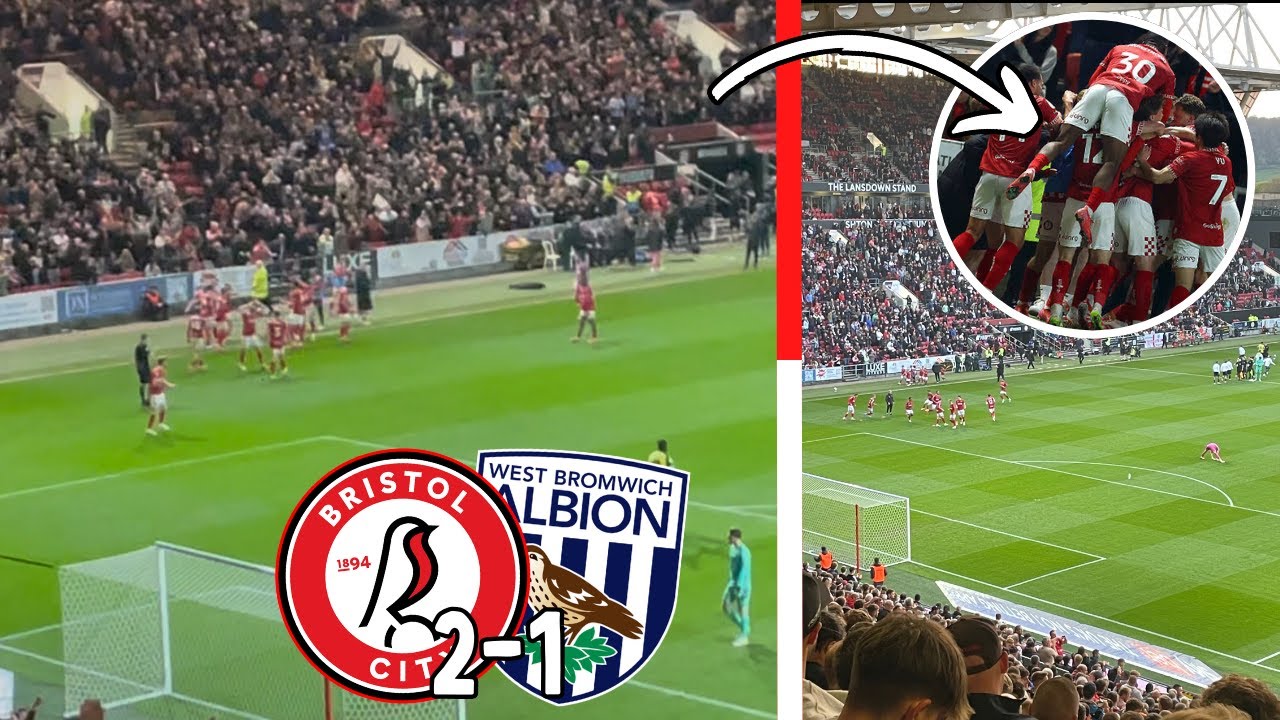 96TH MINUTE WINNER SENDS CITY 5TH!! | Bristol City 2-1 West Brom