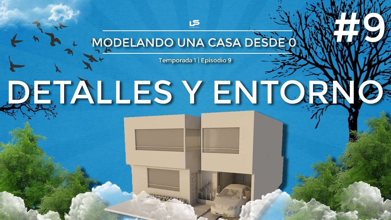 MODELANDO UNA CASA DESDE 0 | DETALLES Y ENTORNO #9