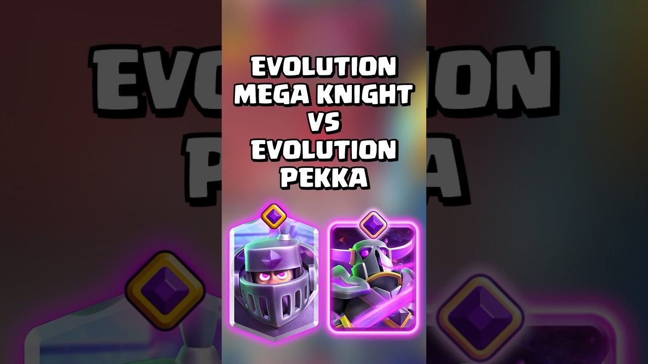 Эволюционировавший Пекка против Эволюционировавшего Мегарыцаря #clashroyale #shorts