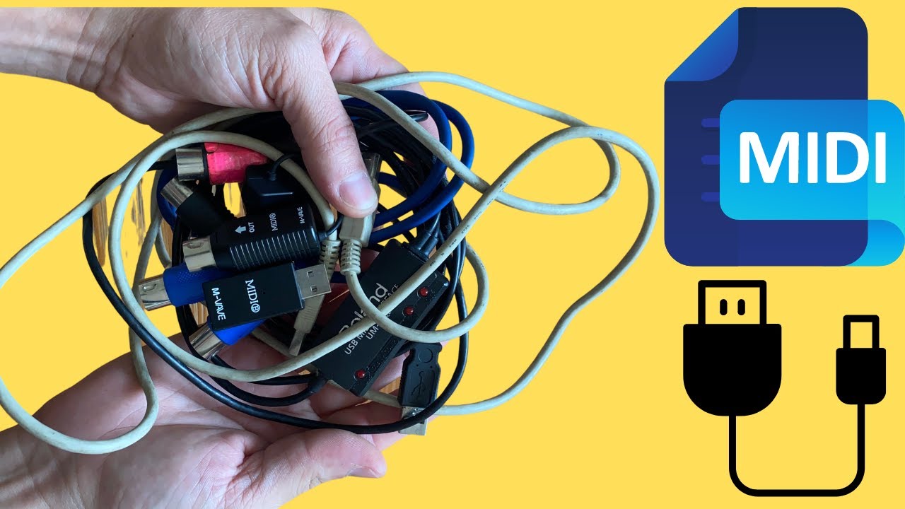 Cabos MIDI, tipos, VSTs, Bluetooth, APPs e muito mais.