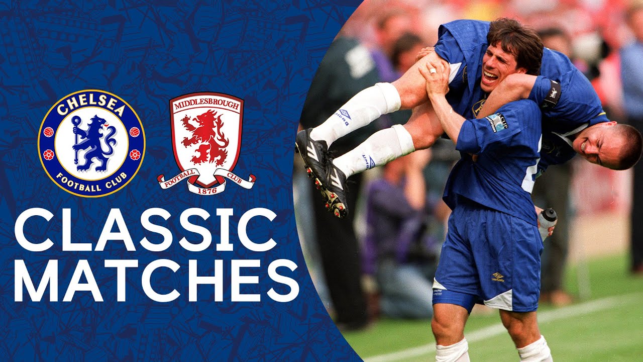 Chelsea 2-0 Middlesbrough | Roberto Di Matteo Screamer Clinches The Cup | 1997 FA Cup Final