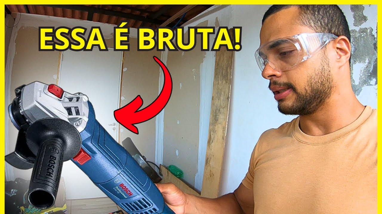 FERRAMENTAS DA OFICINA: Unboxing da Esmerilhadeira Bosch Gws 700 - Como usar e Teste ao Vivo
