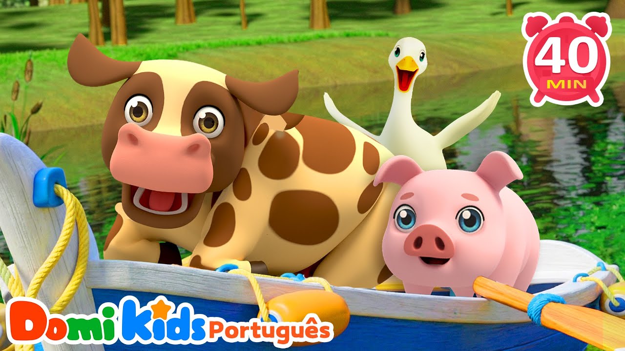 Canción del Barquito 🌊| Canciones de Animales para Niños | Domi Kids Fiesta Animal