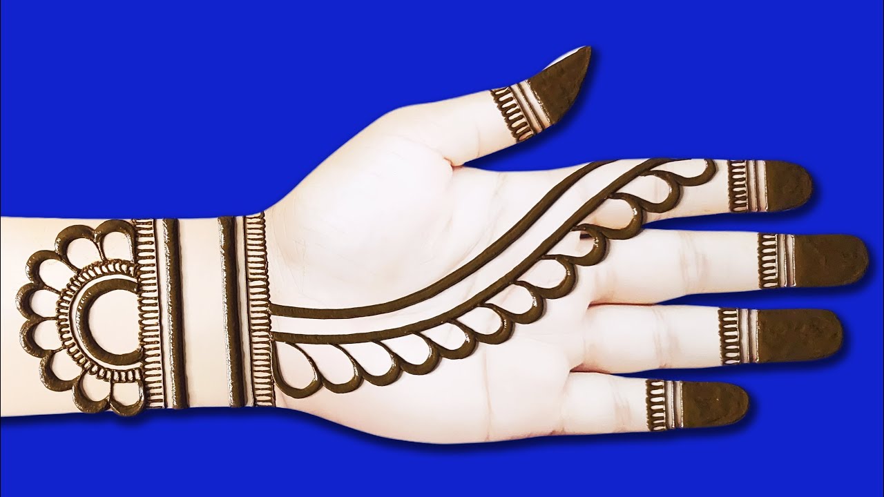 Stylish mehndi design front hand |mehndi design easy & simple | mehandi ka design | mehndi designs