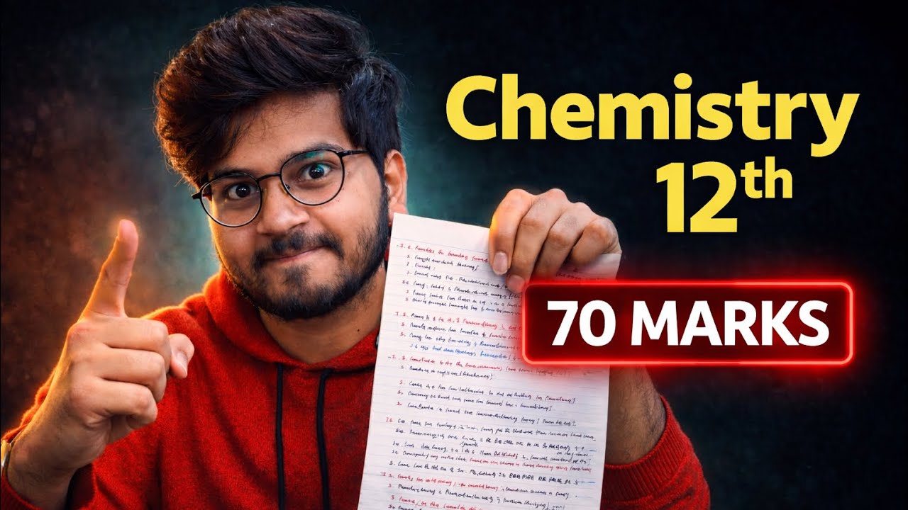 How To Score 70/70 In 12th Chemistry Easily ?  