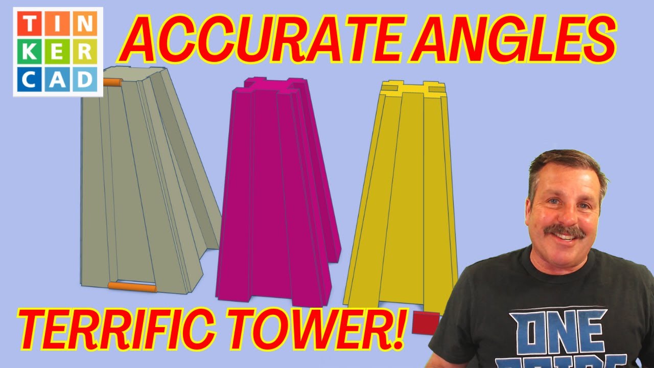 Потрясающая башня Tinkercad с точными углами! Спасибо, ZDP189, за мастерство!