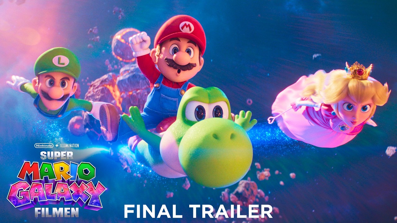 Super Mario Galaxy Filmen | Officiel trailer 2 | Dansk tale | Biografpremiere 1. april