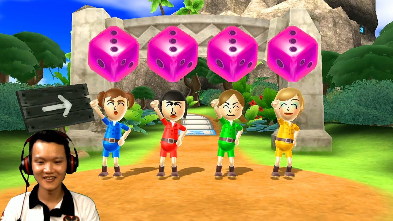 Wii Party Board Game Island - Ladonna Vs Marisa Vs Lucía Vs Alisha (Master Difficulty)