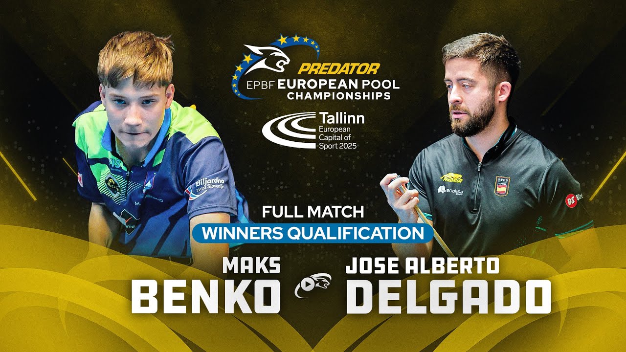 BENKO vs DELGADO ▸ 9-BALL ▸ 2025 PREDATOR EUROPEAN Pool Championships