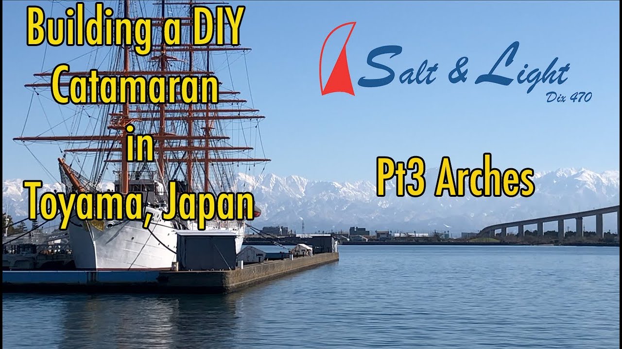 Part 3 of building the side arches for a DIY catamaran