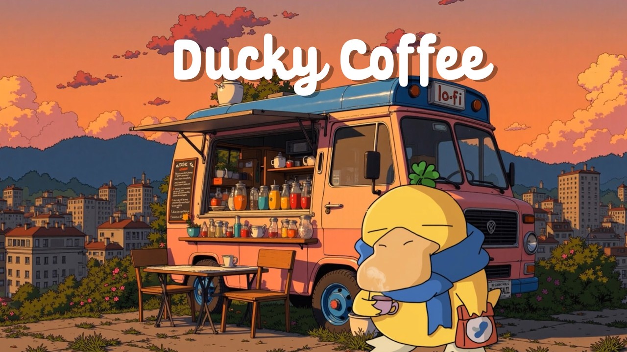 Ducky Coffee Truck☕Lofi Cozy Café ~ Jazzhop for Study & Relax