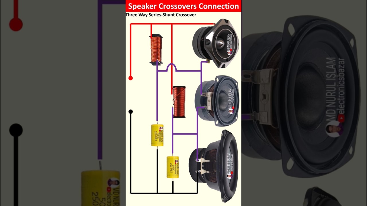 Three Way Speaker Crossover Connection | How to Make Crossover Connect for Speaker | 3 Way Crossover