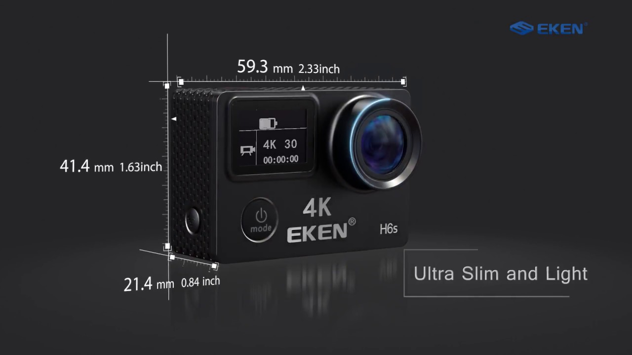 Обзор экшн камеры EKEN H6s  Native 4K Action Camera EIS EKENSTORE.RU