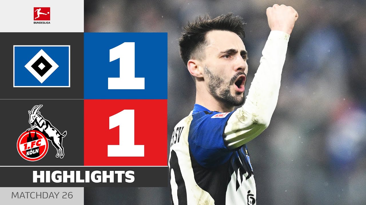 Vieira With A Touch Of Magic! | HAMBURGER SV - 1. FC K&Ouml;LN | Highlights | Matchday 26 &ndash; Bundesliga