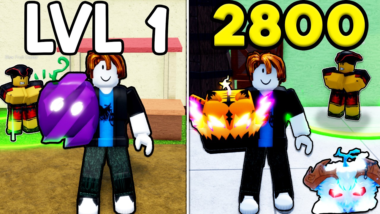 Noob to MAX Using Only Fruit Stock in Blox Fruits