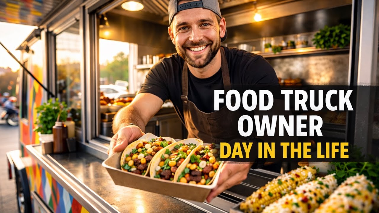 A Day in the Life of a Food Truck Owner | Street Food Hustle & Small Business Reality