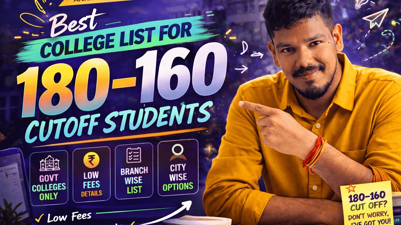 180&ndash;160 Cutoff 😳 என்ன college கிடைக்கும்? Full List Tamil 🔥 Best Colleges in Tamil Nadu 2026 🔥