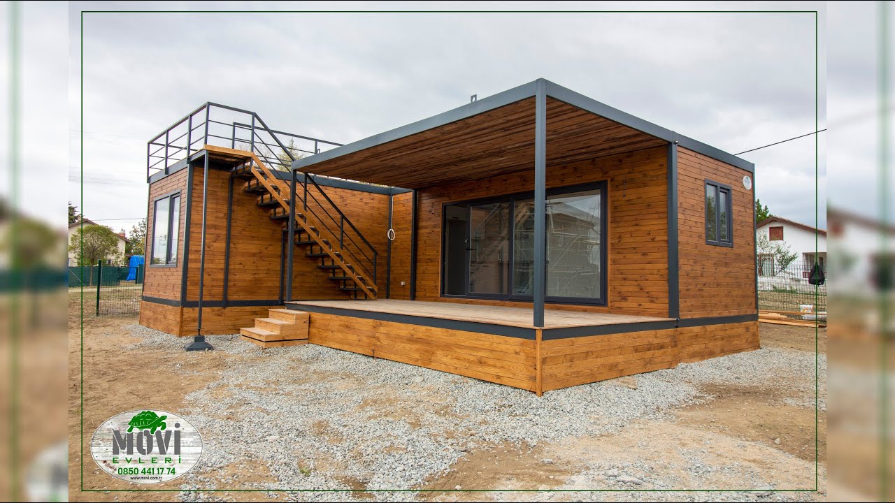 Çanakkale Koruköy de Montajını Yaptığımız Movi Evinde Yaşam Başladı. Movi Evleri - Tiny House