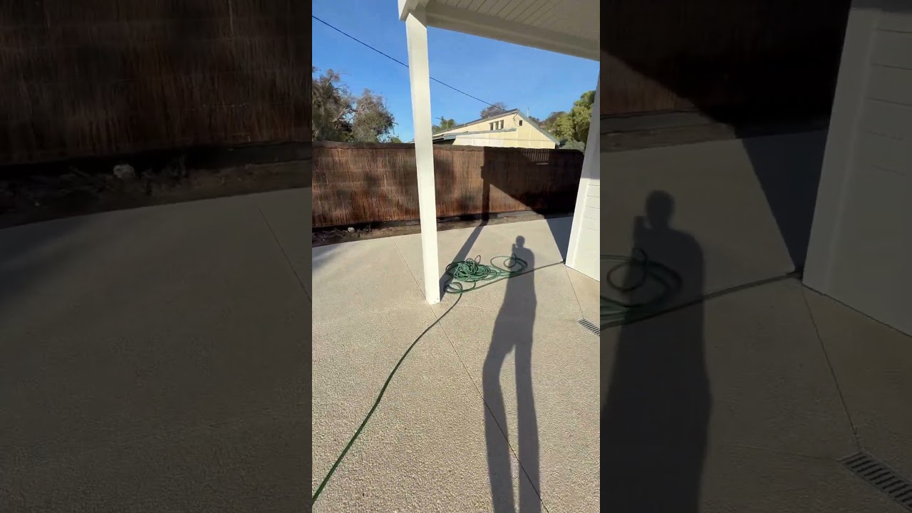 Acid Washing a White Exposed Aggregate Concrete Driveway #howto # concrete