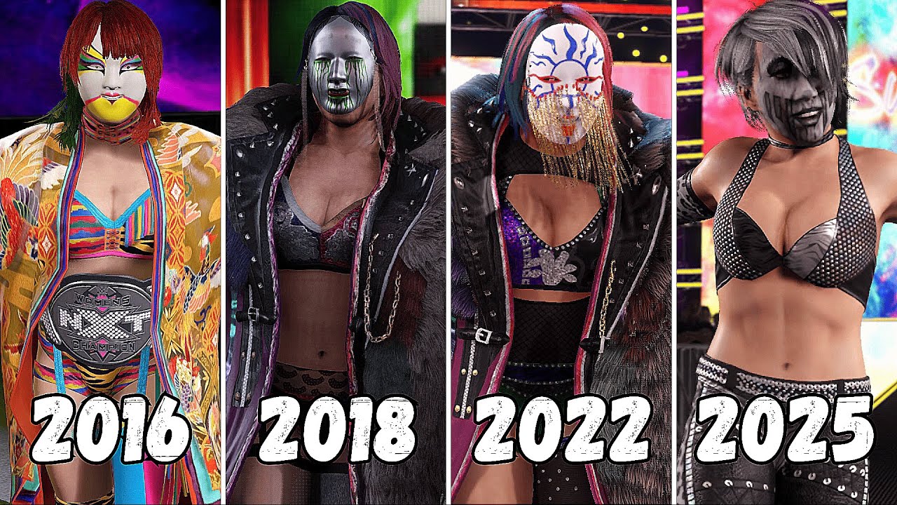 Entrance Evolution of Asuka  (2016-2025) - WWE Games