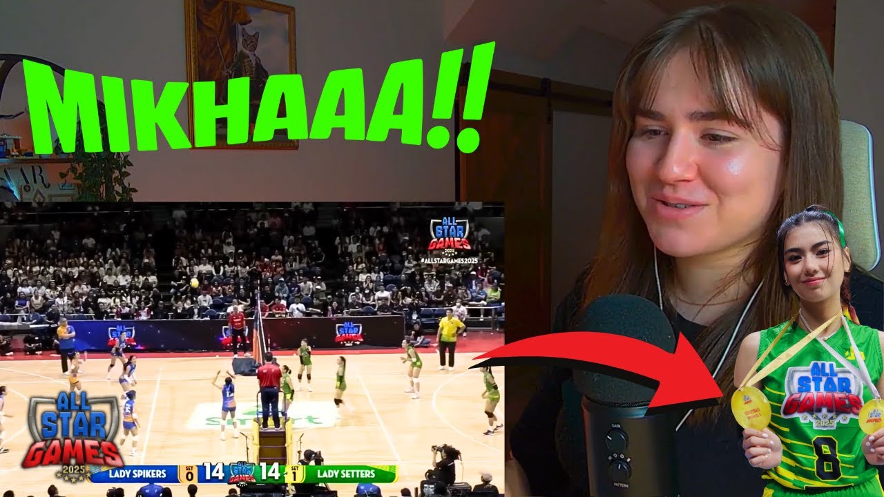 ALLSTAR 2025 BINI MIKHA VOLLEYBALL GAME REACTION