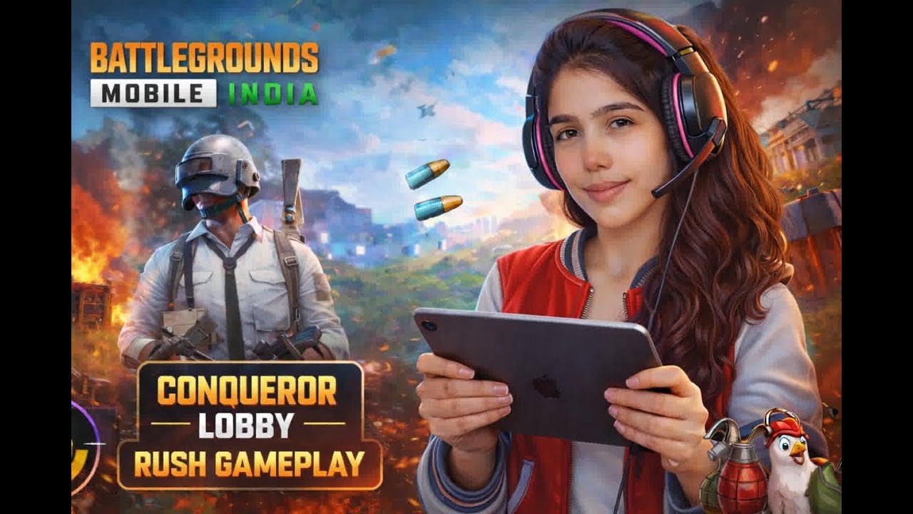 🔴CONQUEROR TOP 100 LIVE| RUSH GAMEPLAY | BGMI LIVE | #bgmilive #girlgamer #pubgmobile #game #live