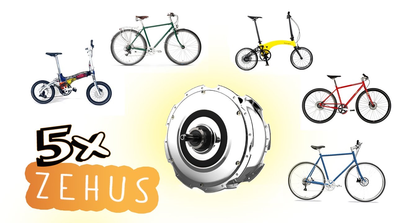 5 leichte E-Bikes mit ZEHUS Antrieb