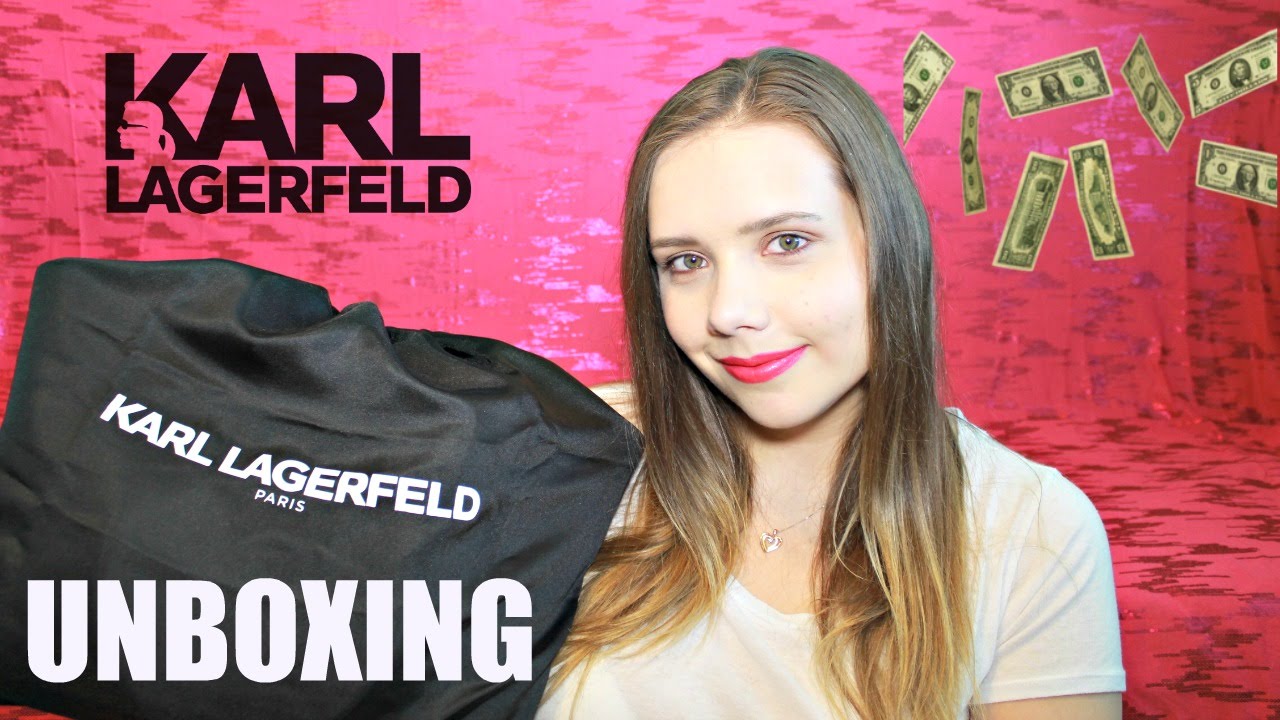 KARL LAGERFELD Handbag Unboxing || Pearls & Curls Sisters