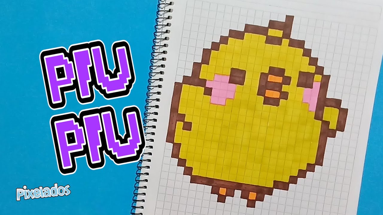 COMO DIBUJAR PIU PIU - MOLANG PIXEL ART - PIXELADOS