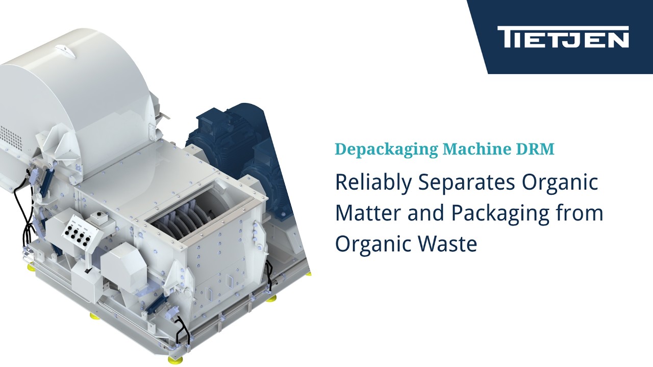 Depackaging Machine DRM for Food Waste | Source Separated Organics | Biowaste