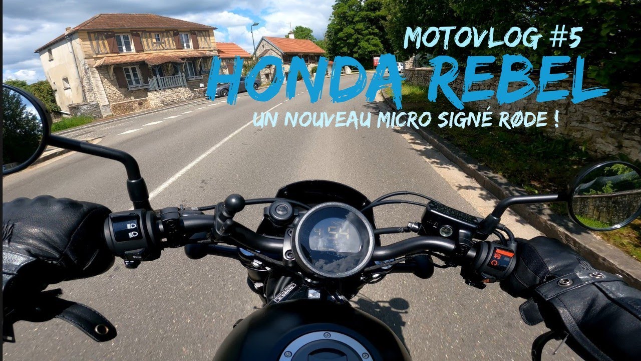 Un nouveau micro signé Røde | Honda Rebel 500 | MOTOVLOG #5 | POV | GOPRO 4K | VALLEE DE LA MAULDRE