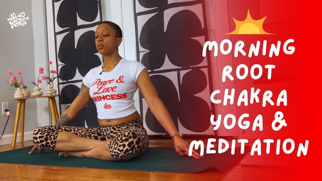 Morning Root Chakra Yoga + Meditation | 15 Minutes