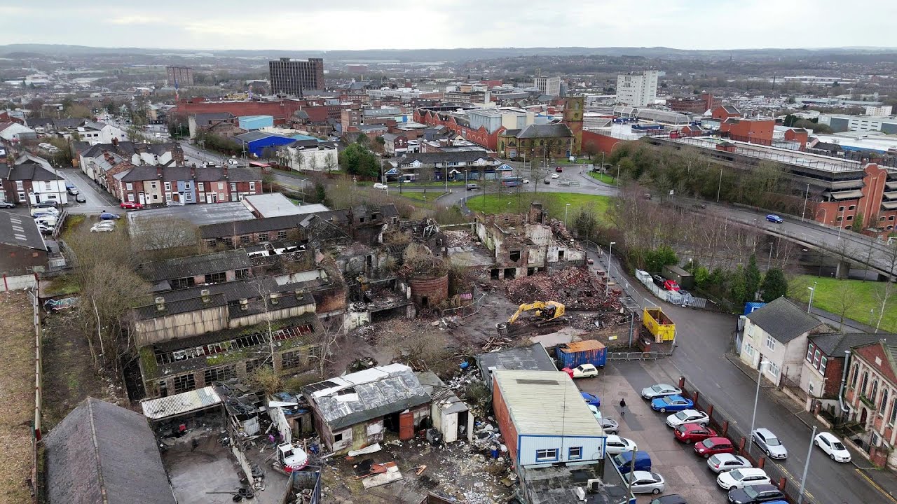 Historic Weatherby’s Falcon Pottery Factory in Hanley Demolished - Stoke-on-Trent, Staffordshire