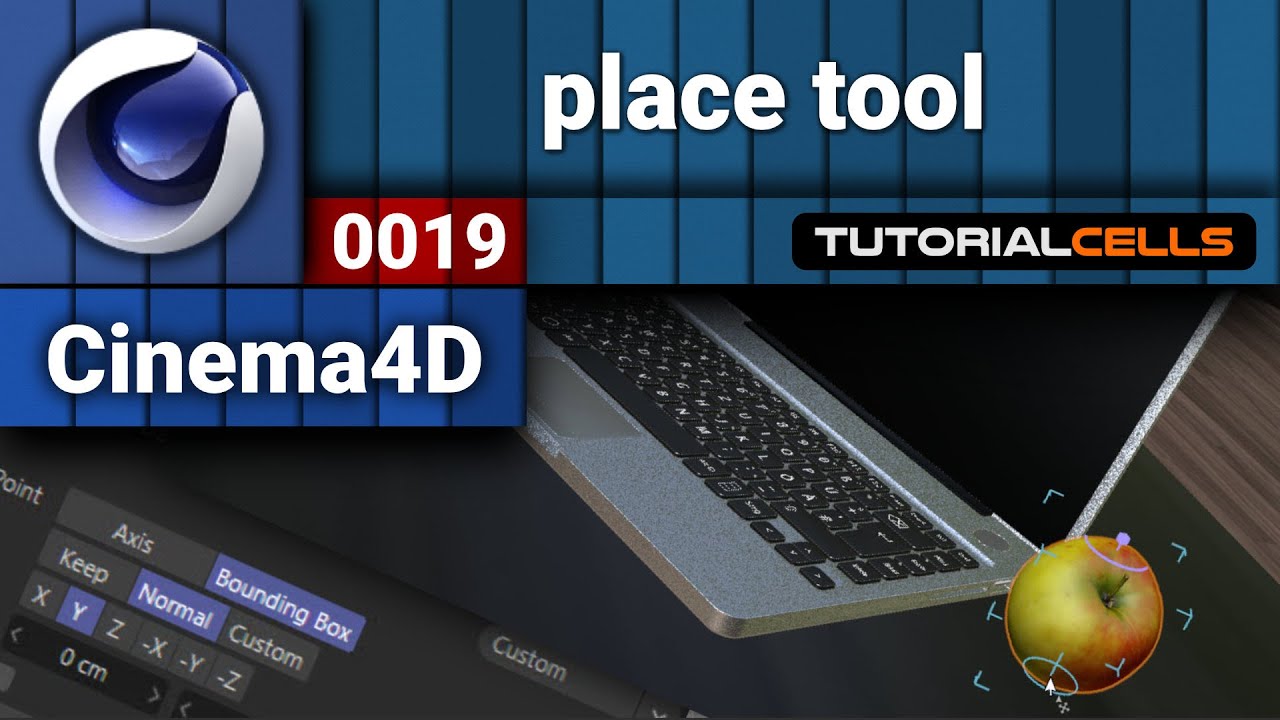 0019. place tool in cinema 4d