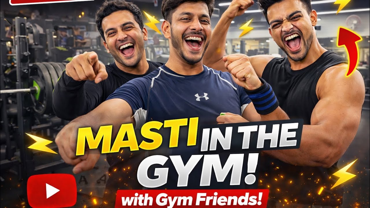 Aaj Gym Mein Workout Se Zyada Masti Hui 😂💪 | Gym Vlog With Friends #vlog #funny 