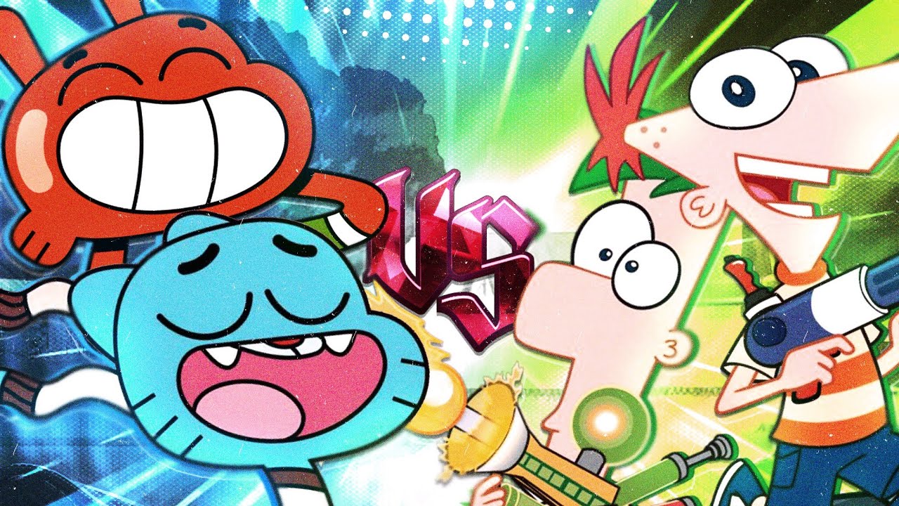 Gumball e Darwin VS. Phineas e Ferb | Ruby Kombat ♦️