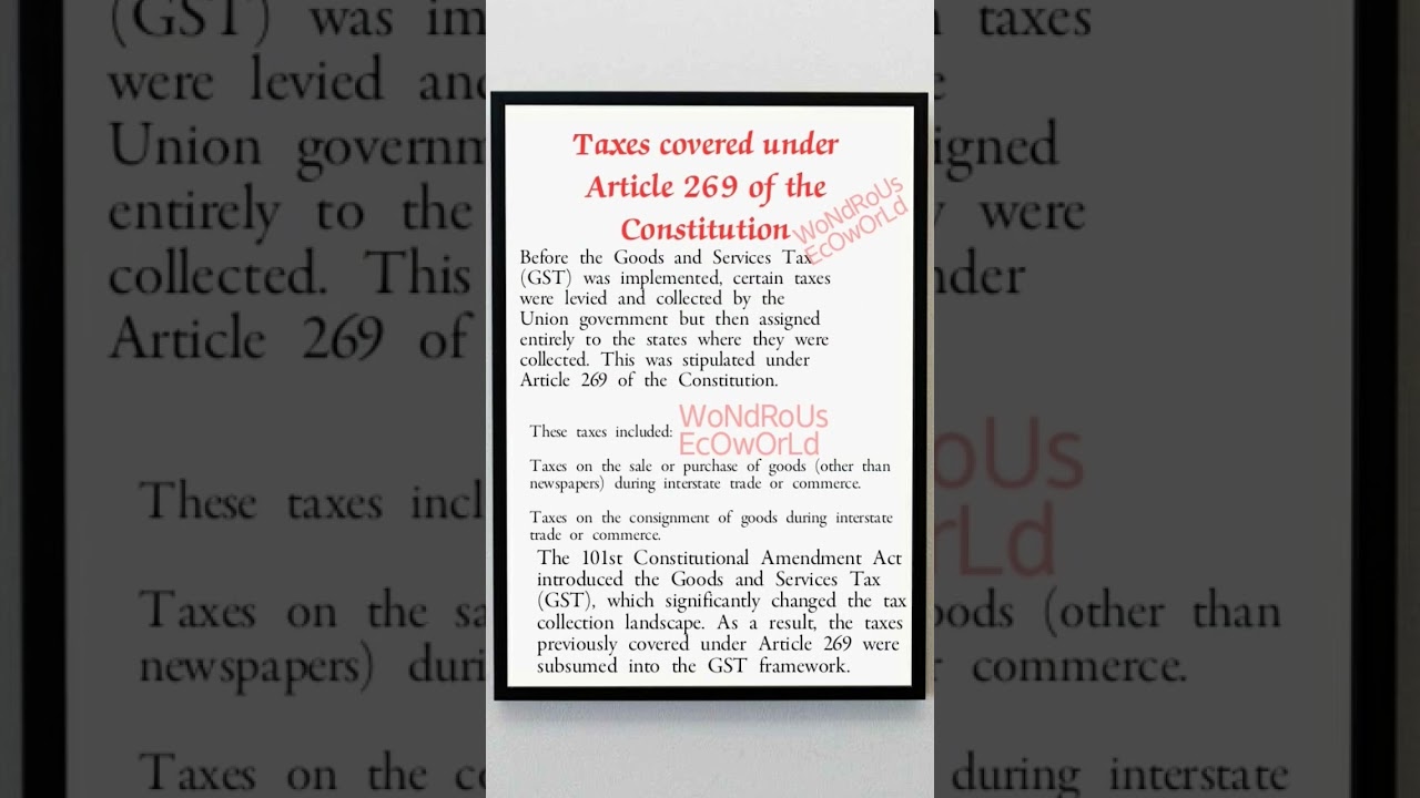 Different taxes levied/collected by state / centre Govt.