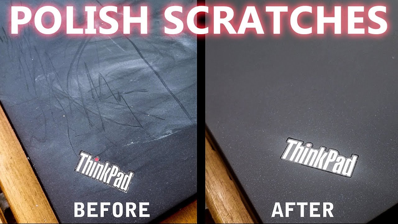 ThinkPad T430s - polish smaller scratches & clean surface (looks nearly like new again) - part 5