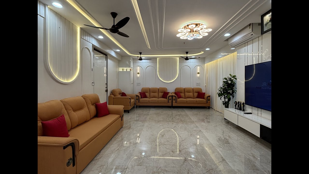 Interior Design for 3BHK | Regius Kasturi| Kharghar, Navi Mumbai | JR Architerior