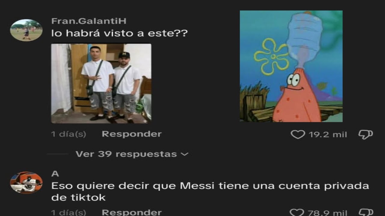 El Peak de los comentarios en TIK TOK