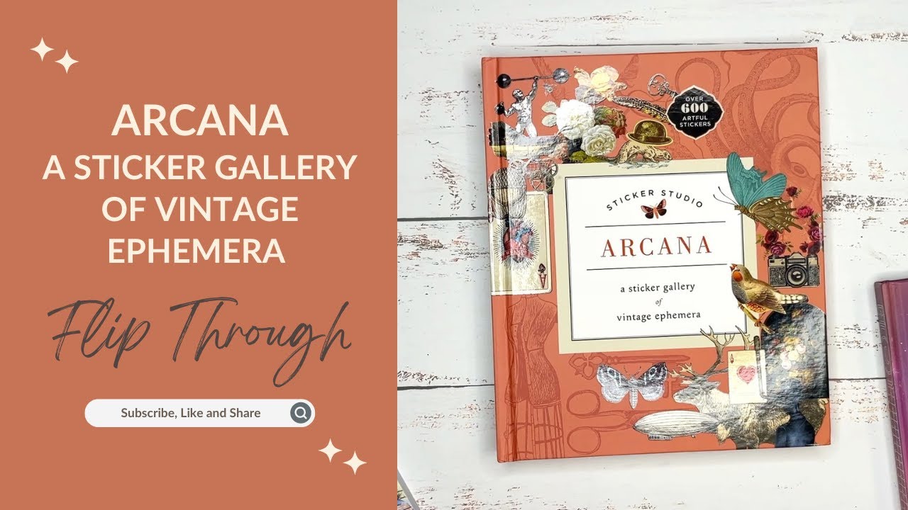 Sticker Studio: Arcana - A Sticker Gallery of Vintage Ephemera flip through