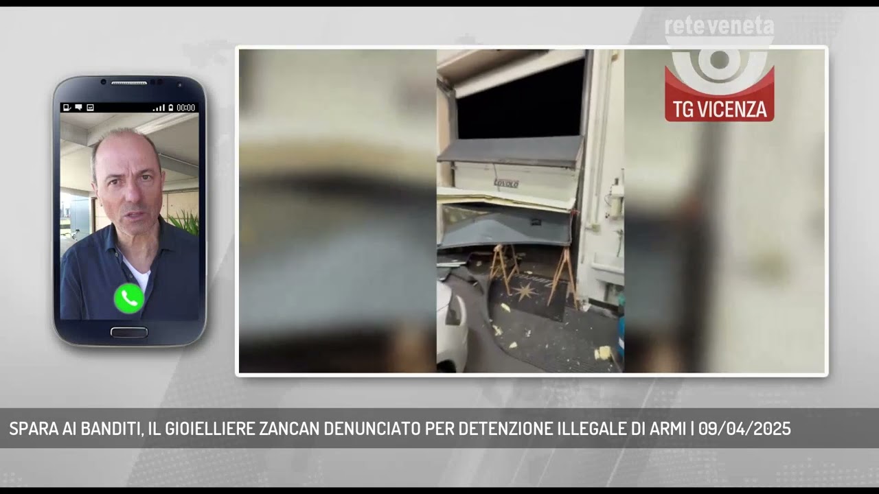 SPARA AI BANDITI, IL GIOIELLIERE ZANCAN DENUNCIATO PER DETENZIONE ILLEGALE DI ARMI | 09/04/2025
