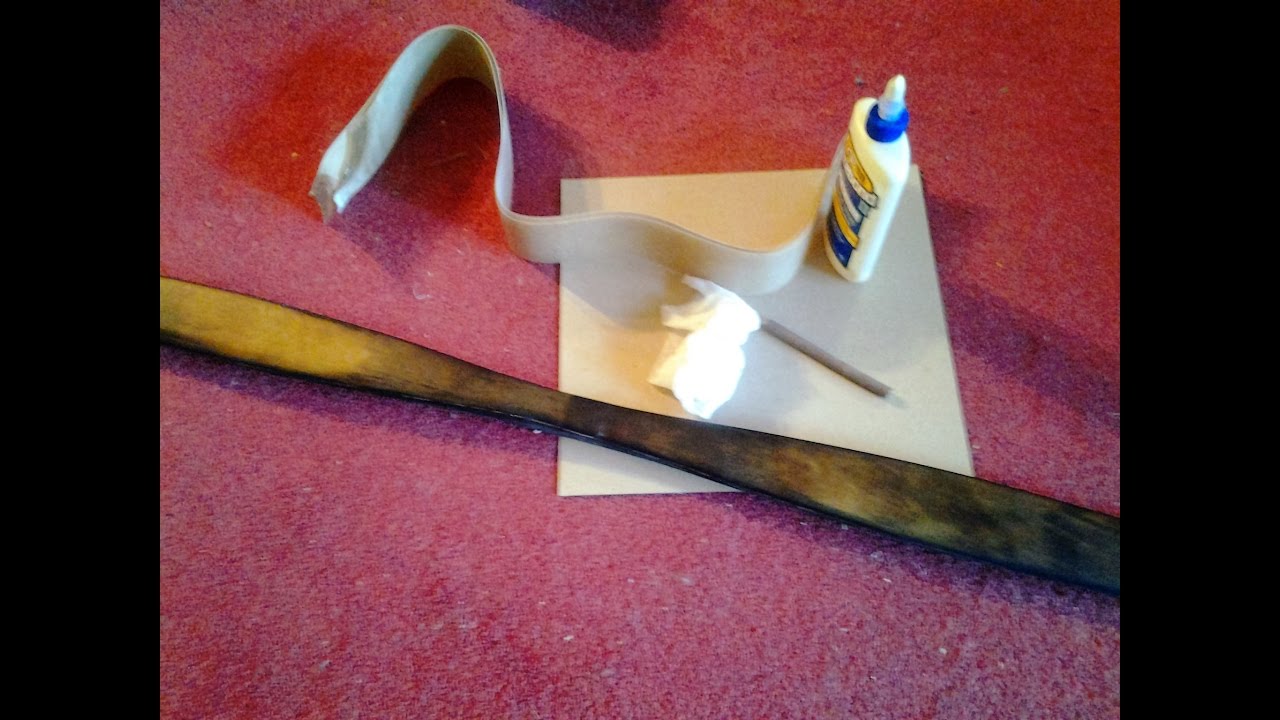 Rawhide Backing a Bow #3, Sanding Edges