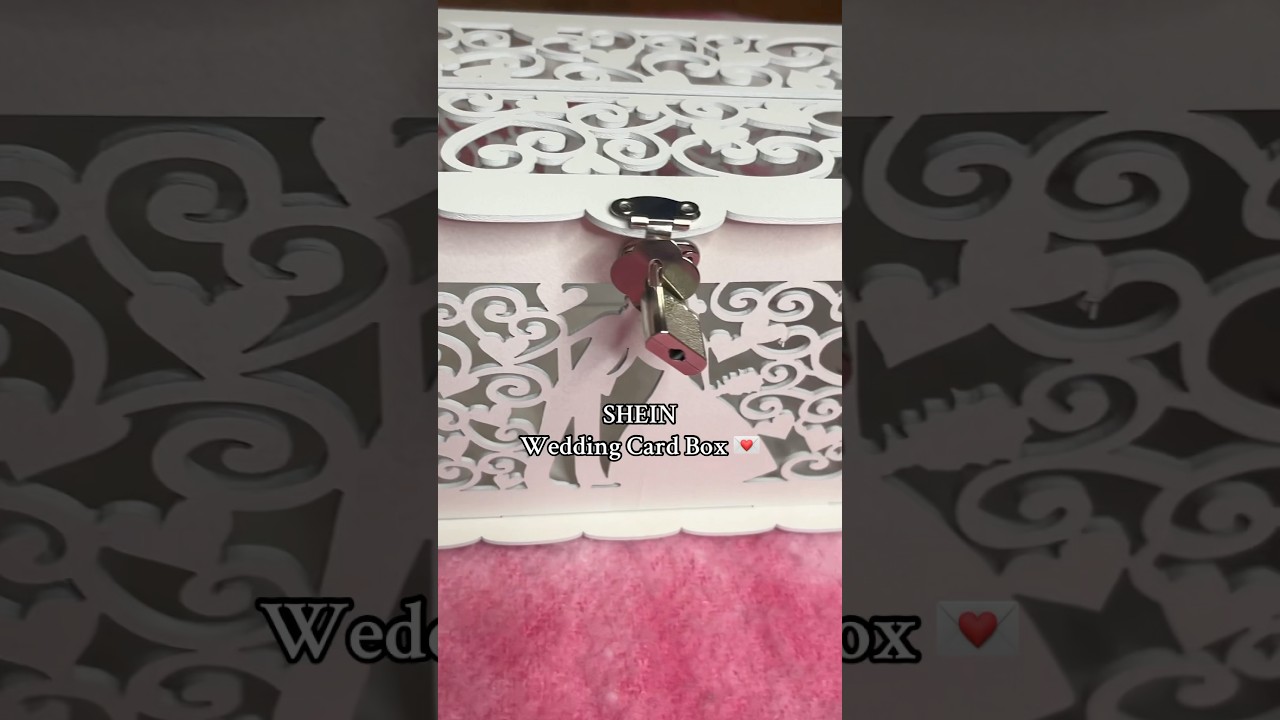 Shein Wedding Card Box 💌 #shein #wedding #weddingcardbox #cardbox #bride #bridetobe #bride2025