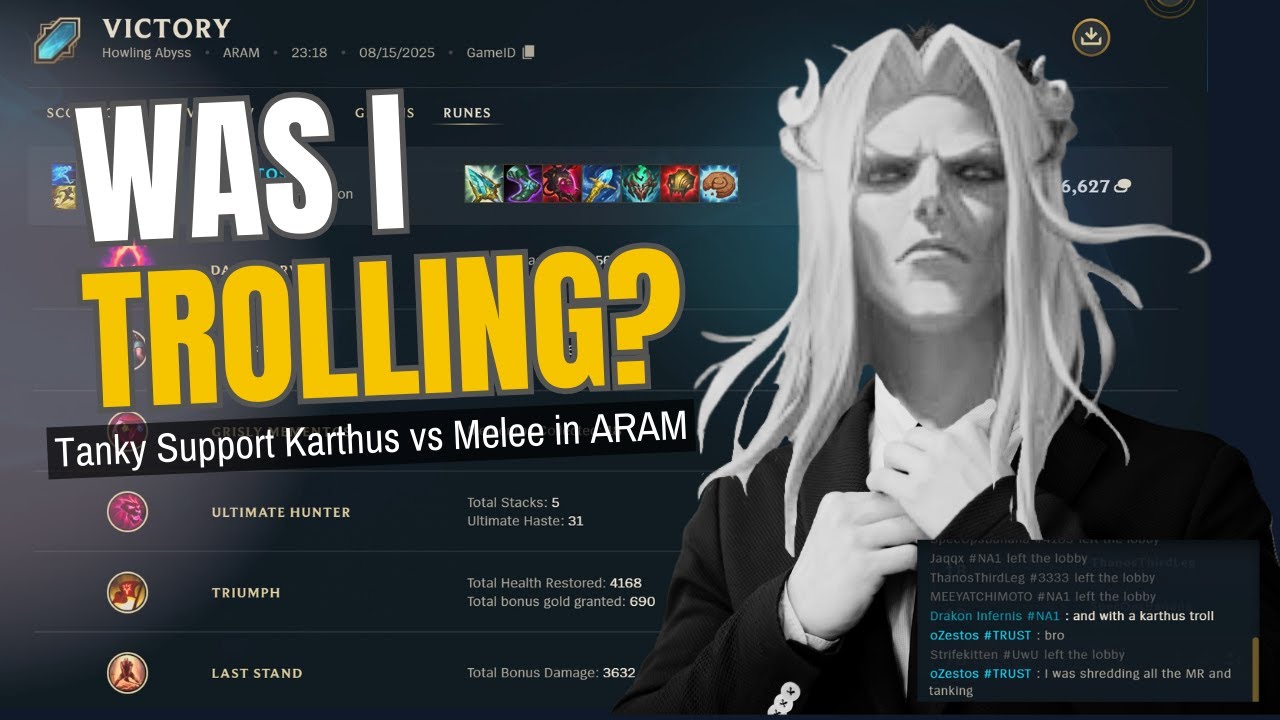 Was I TROLLING building a tanky support Karthus?