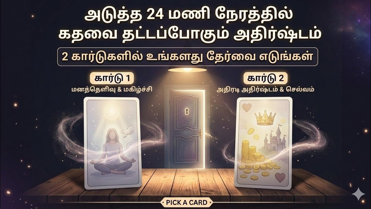 🧿 | அடுத்த 24 மணி நேரத்தில் உங்கள் கதவைத் தட்டப்போகும் அந்த அதிசயம்! 🌟 | Pick A Card Reading Tamil