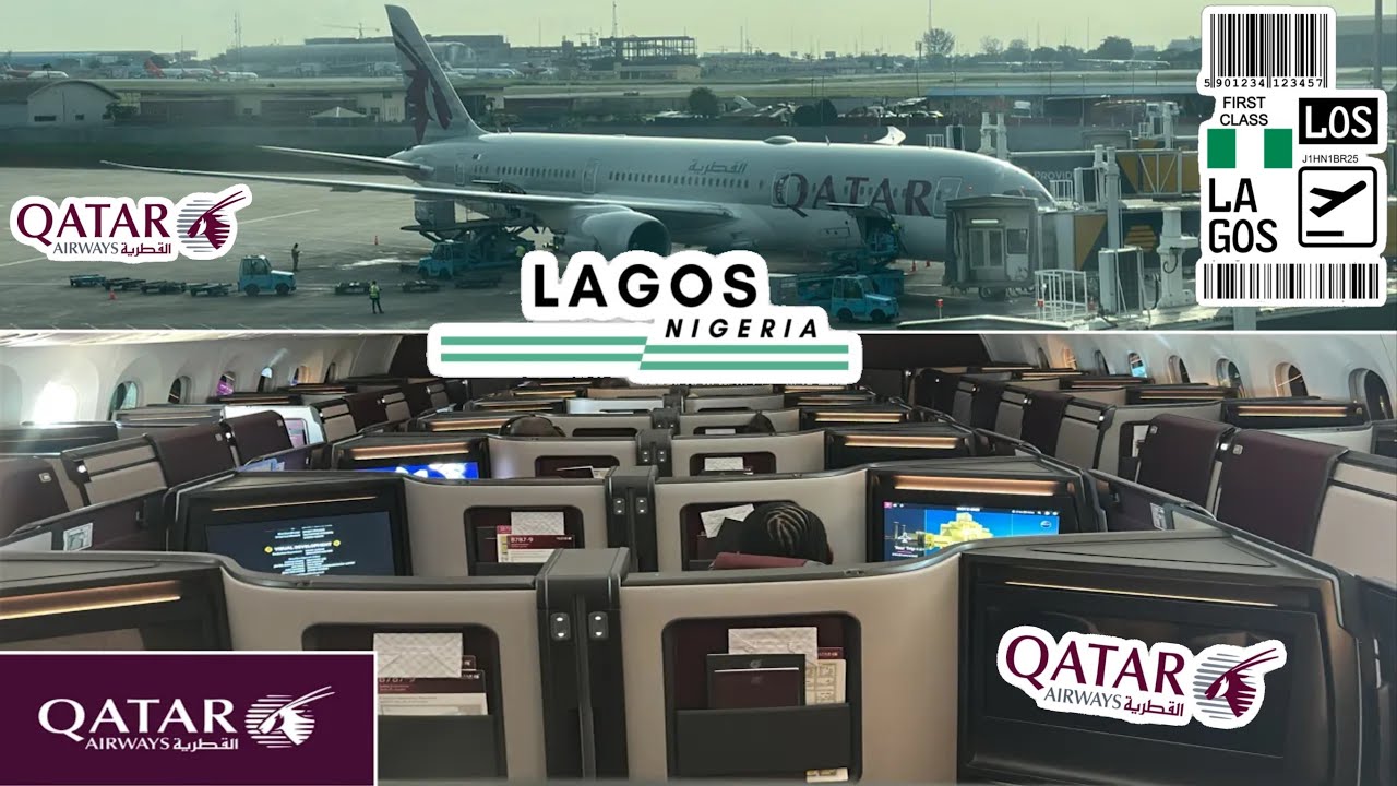 ✈️ 4K UHD Qatar Airways Business Class Review | Lagos to Doha | Ultimate Luxury Flight Experience! 🌍